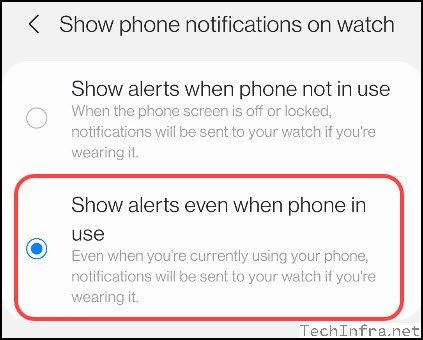 Galaxy wear app watch Notifications